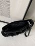 Minimalist Ruched Bag With Wristlet