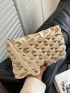 Minimalist Ruched Bag With Wristlet