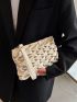 Minimalist Ruched Bag With Wristlet