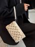 Minimalist Ruched Bag With Wristlet