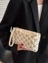 Minimalist Ruched Bag With Wristlet