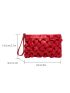 Minimalist Ruched Bag With Wristlet