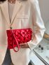 Minimalist Ruched Bag With Wristlet