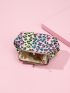 Leopard Print Kiss Lock Coin Purse