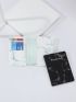 2pcs Letter & Marble Print Passport Case
