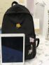 Badge Decor Backpack