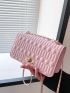 Mini Quilted Twist Lock Flap Square Bag