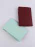 2pcs Metallic Airplane & Letter Graphic Passport Case