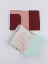 2pcs Metallic Airplane & Letter Graphic Passport Case