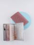 2pcs Couple Plane & Letter Graphic Passport Case