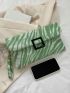 Zebra Stripe Flap Square Bag