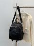 Patched Pocket Front Functional Backpack