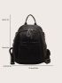 Patched Pocket Front Functional Backpack