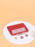 Letter & Litchi Embossed Card Holder