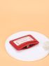 Letter & Litchi Embossed Card Holder