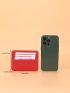 Letter & Litchi Embossed Card Holder