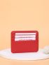 Letter & Litchi Embossed Card Holder