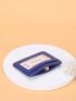 Letter & Litchi Embossed Card Holder