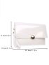 Metal Lock Flap Square Bag