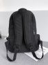 Letter Graphic Drawstring Decor Backpack