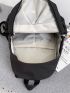 Letter Graphic Drawstring Decor Backpack