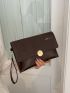 Minimalist Snap Button Square Bag