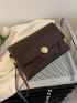 Minimalist Snap Button Square Bag