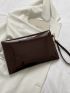 Minimalist Snap Button Square Bag