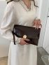 Minimalist Snap Button Square Bag