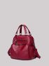 Vintage Design Multi-zip Backpack