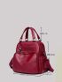 Vintage Design Multi-zip Backpack
