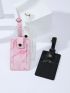 3pcs Marble Print Luggage Tags