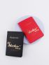 2pcs Metallic Slogan Graphic Passport Case