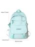 Letter Patch Detail Functional Backpack