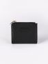 Letter Patch Textured Small Wallet