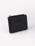 Letter Patch Textured Small Wallet