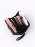 Shell & Faux Pearl Decor Small Wallet With Wristlet