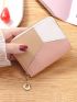 Colorblock Stitch Detail Small Wallet