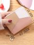 Colorblock Stitch Detail Small Wallet