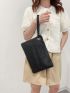 Minimalist Stone Decor Square Bag