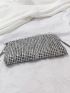 Mini Rhinestone Fringe Decor Square Bag