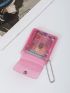 Clear Snap Button Flap Coin Purse