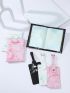 3pcs Letter Graphic Passport Cases And 3pcs Luggage Tags
