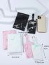 3pcs Letter Graphic Passport Cases And 3pcs Luggage Tags