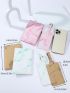 3pcs Letter Graphic Passport Cases And 3pcs Luggage Tags