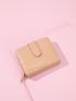 Crocodile Embossed Zipper Around Small Wallet