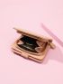 Crocodile Embossed Zipper Around Small Wallet