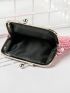 Sequin Decor Kiss Lock Coin Purse