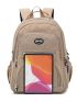 Letter Patch Decor Functional Backpack