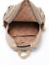 Letter Patch Decor Functional Backpack